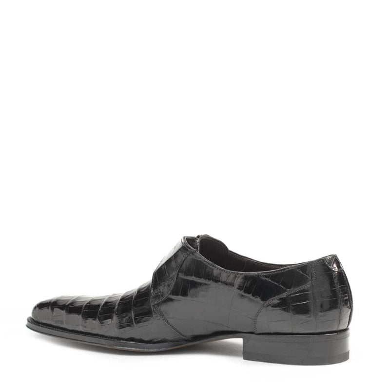 Mezlan Dallas Crocodile Shoes Black