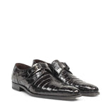 Mezlan Dallas Crocodile Shoes Black