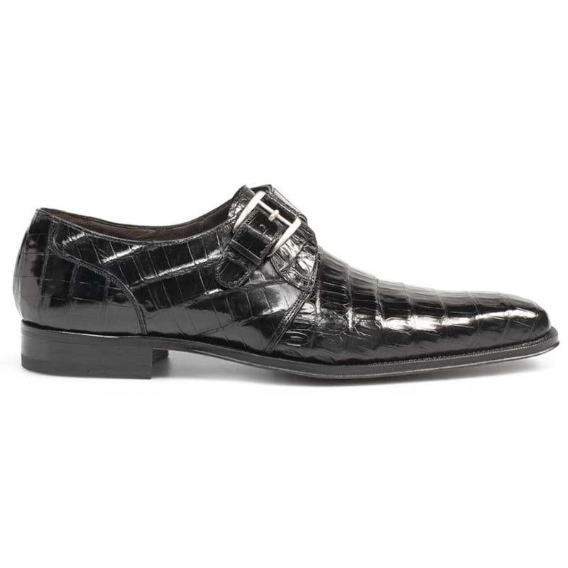 Mezlan Dallas Crocodile Shoes Black