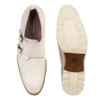 Mezlan Davy Suede Double Monk Strap Sport Shoes White