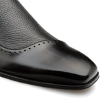 Mezlan Deerskin Calfskin Slip On Shoes Black (S20466)
