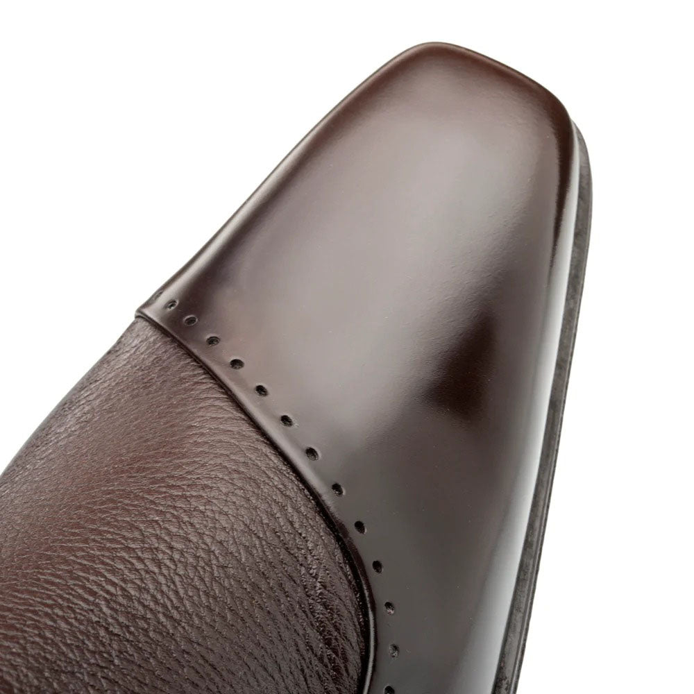 Mezlan Deerskin Calfskin Slip On Shoes Brown (S20466)