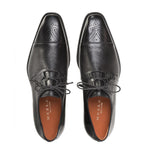 Mezlan Deerskin Ghillie Derby Shoes Black (S20069)
