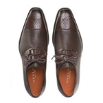 Mezlan Deerskin Ghillie Derby Shoes Brown