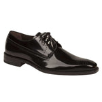 Mezlan Denver Antiqued Leather Shoes Black