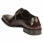 Mezlan Denver Antiqued Leather Shoes Burgundy / Brown