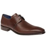 Mezlan Donizetti Nappa Derby Shoes Cognac / Blue