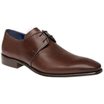 Mezlan Donizetti Plain Toe Derby Shoes Cognac / Blue