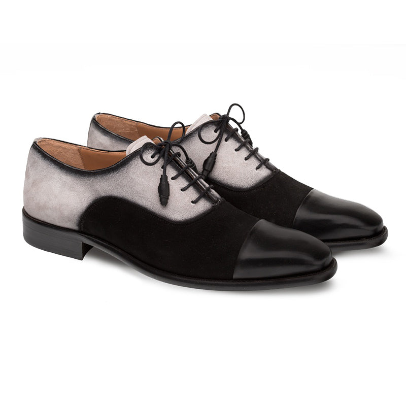 Mezlan Drayton Cap Toe Oxford Black/Grey