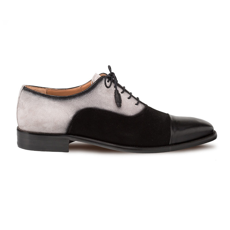 Mezlan Drayton Cap Toe Oxford Black/Grey