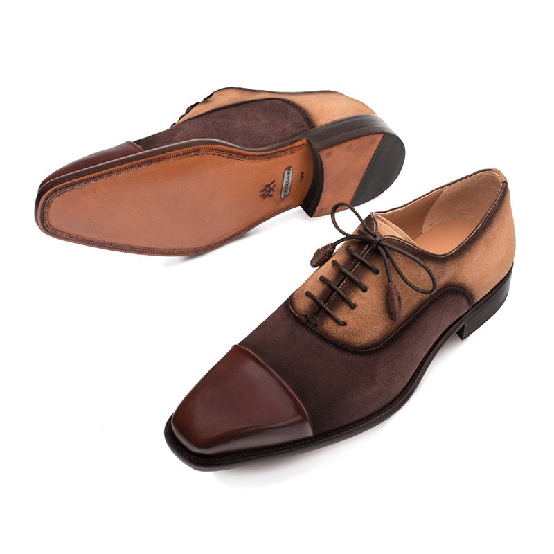 Mezlan Drayton Cap Toe Oxford Brown/Cognac