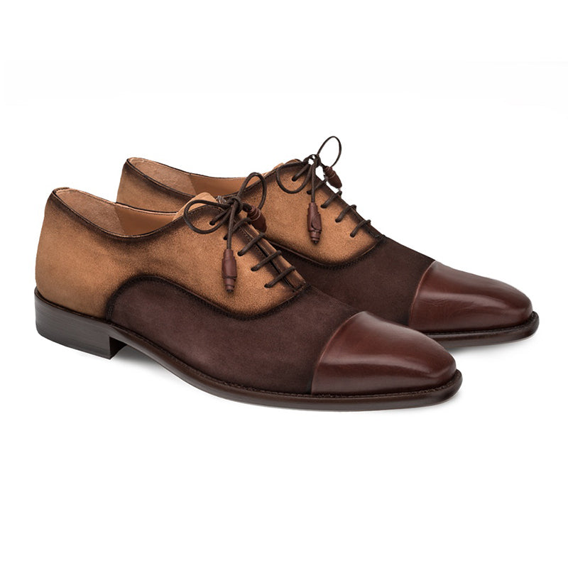 Mezlan Drayton Cap Toe Oxford Brown/Cognac