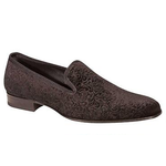 Mezlan Dresden Velvet Loafers Black