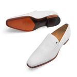 Mezlan Durbin Calfskin Slip-on Shoes White
