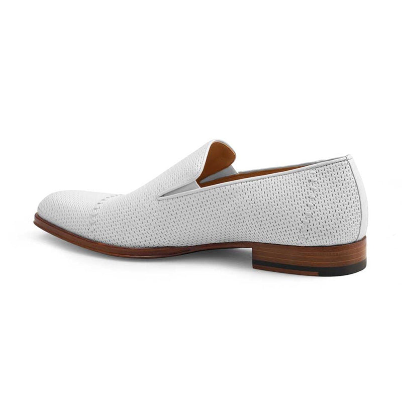 Mezlan Durbin Calfskin Slip-on Shoes White