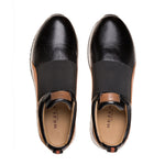 Mezlan Elastic Slip On Sneakers Black / Cognac 