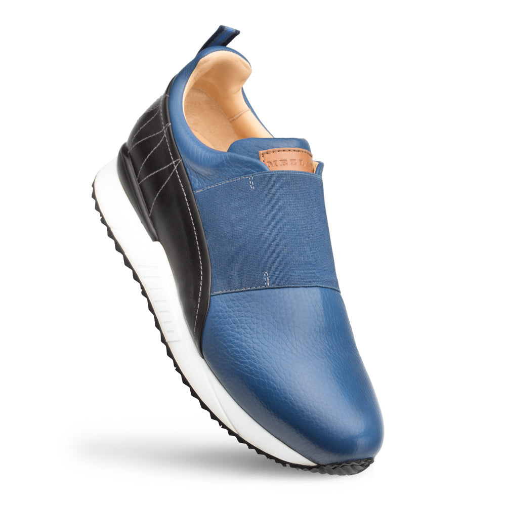 Mezlan Elastic Slip On Sneakers Blue / Black 