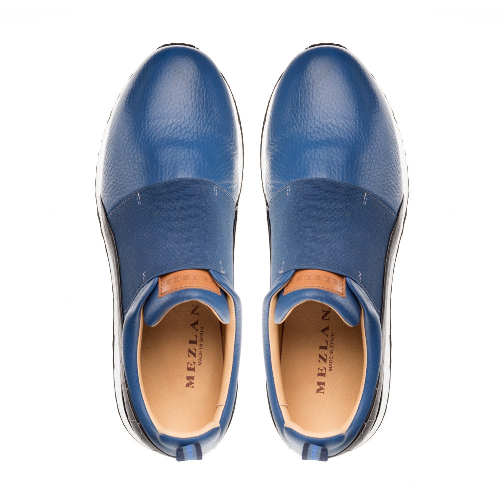 Mezlan Elastic Slip On Sneakers Blue / Black 