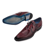 Mezlan Ellwood Calfskin Plain Toe Bal Oxford Burgundy