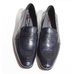 Mezlan Exclusive - Emil 3908 Lizard Penny Loafers Blue