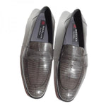 Mezlan Exclusive - Emil 3908 Lizard Penny Loafers Gray