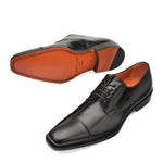Mezlan Emilio Calfskin Cap Toe Blucher Black