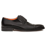 Mezlan Emilio Calfskin Cap Toe Blucher Black