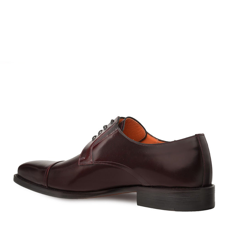 Mezlan Emilio Calfskin Cap Toe Blucher Burgundy