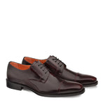 Mezlan Emilio Calfskin Cap Toe Blucher Burgundy