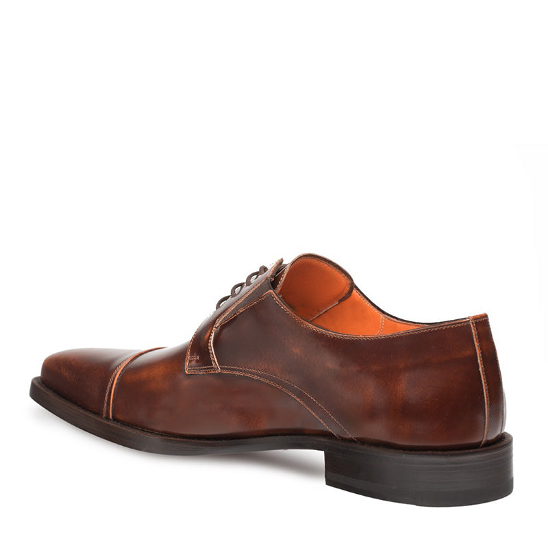 Mezlan Emilio Calfskin Cap Toe Blucher Tan