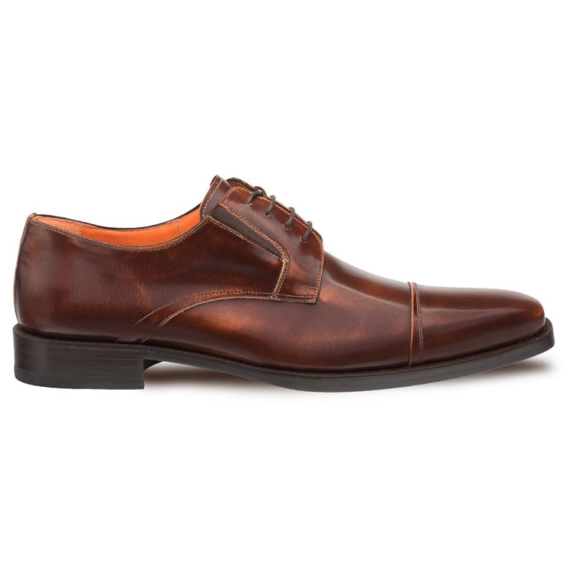 Mezlan Emilio Calfskin Cap Toe Blucher Tan
