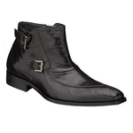 Mezlan Empoli Eel Double Buckle Boots Black