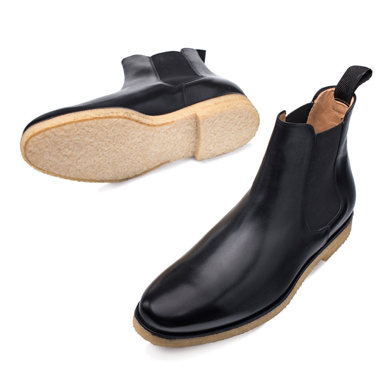 Mezlan Engel II Calfskin Chelsea Boots Black