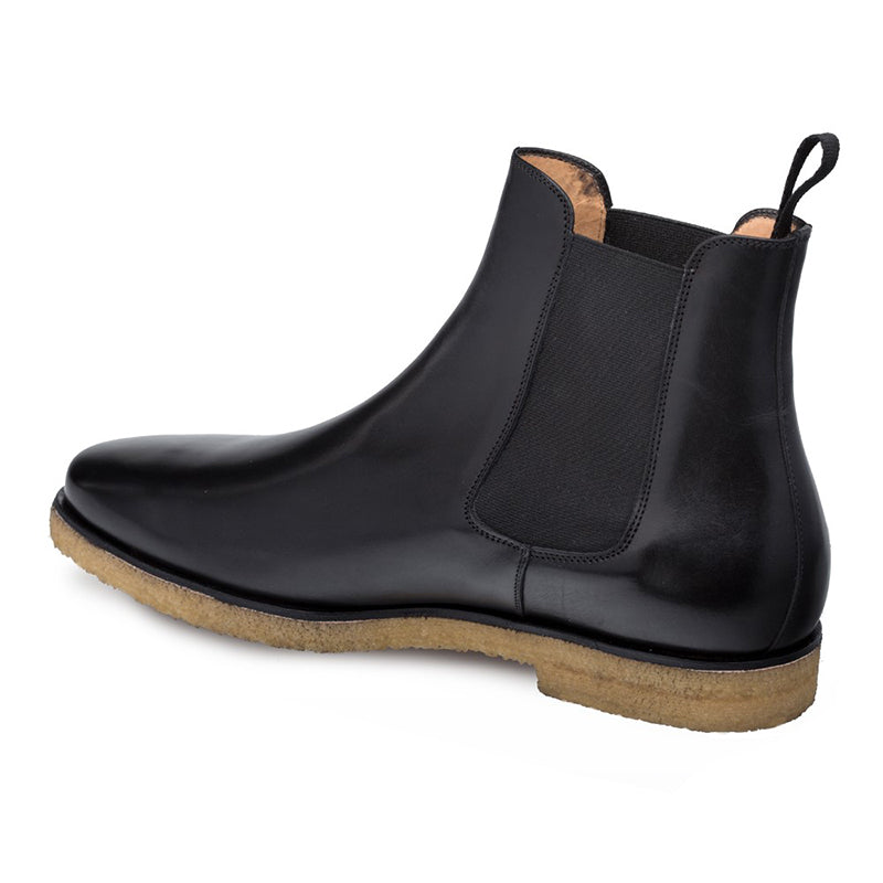 Mezlan Engel II Calfskin Chelsea Boots Black