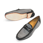 Mezlan Era Woven Loafers Black / White