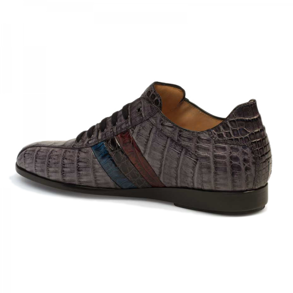 Mezlan Eros Crocodile Sneaker Grey Multi