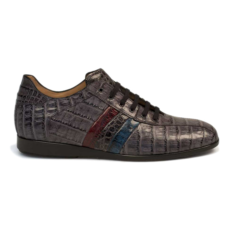 Mezlan Eros Crocodile Sneaker Grey Multi