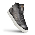 Mezlan Etched Hi-top Sneakers Grey