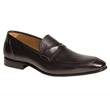 Mezlan Eugenio Cross Strap Loafers Graphite