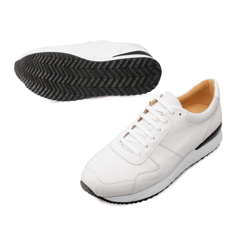 Mezlan Fabio Snake / Suede Sneakers White