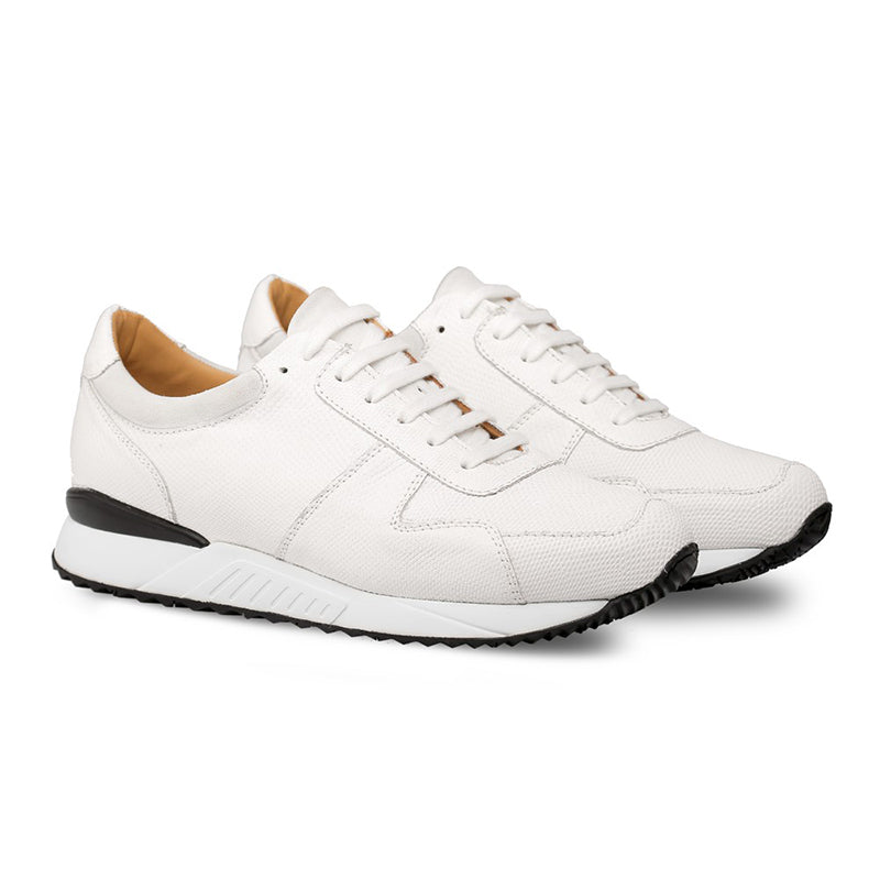 Mezlan Fabio Snake / Suede Sneakers White
