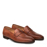 Mezlan Fabrizi Penny Loafers Cognac