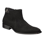 Mezlan Falcone Beaded Suede Boots Black