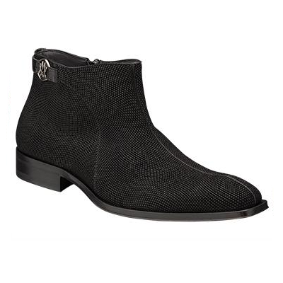 Mezlan Falcone Beaded Suede Boots Black