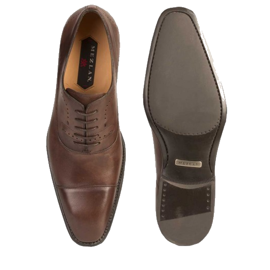 Mezlan Fermo Cap Toe Oxfords Dark Brown