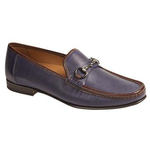 Mezlan Ferrant Bit Loafers Blue / Brown