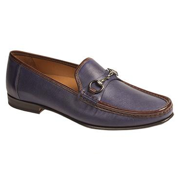 Mezlan Ferrant Bit Loafers Blue / Brown