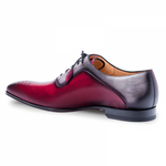 Mezlan Ferrara Oxford Shoes Burgundy / Grey