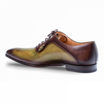 Mezlan Ferrara Oxford Shoes Olive / Dark Brown