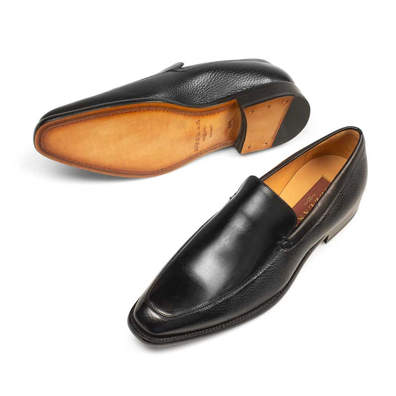 Mezlan Fifth II Calfskin / Deerskin Shoes Black